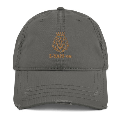 distressed dad hat - inspirational accessories -faith-based clothing inspired by YHWH
