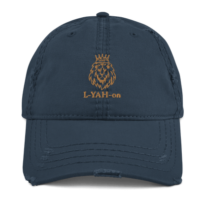 distressed dad hat - inspirational accessories -faith-based clothing inspired by YHWH