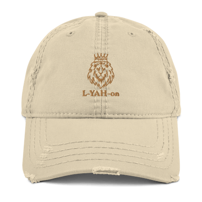 distressed dad hat - inspirational accessories -faith-based clothing inspired by YHWH
