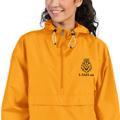 L-YAH-on Embroidered Champion Packable Jacket