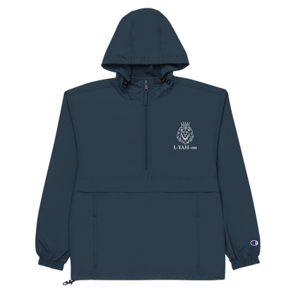 L-YAH-on Chaqueta empacable Champion bordada