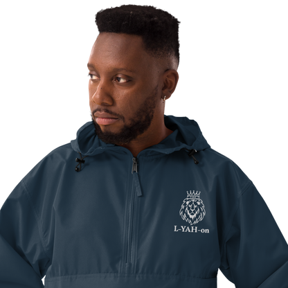 L-YAH-on Chaqueta empacable Champion bordada