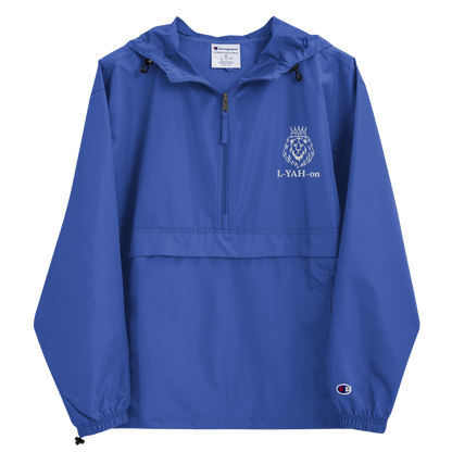 L-YAH-on Chaqueta empacable Champion bordada