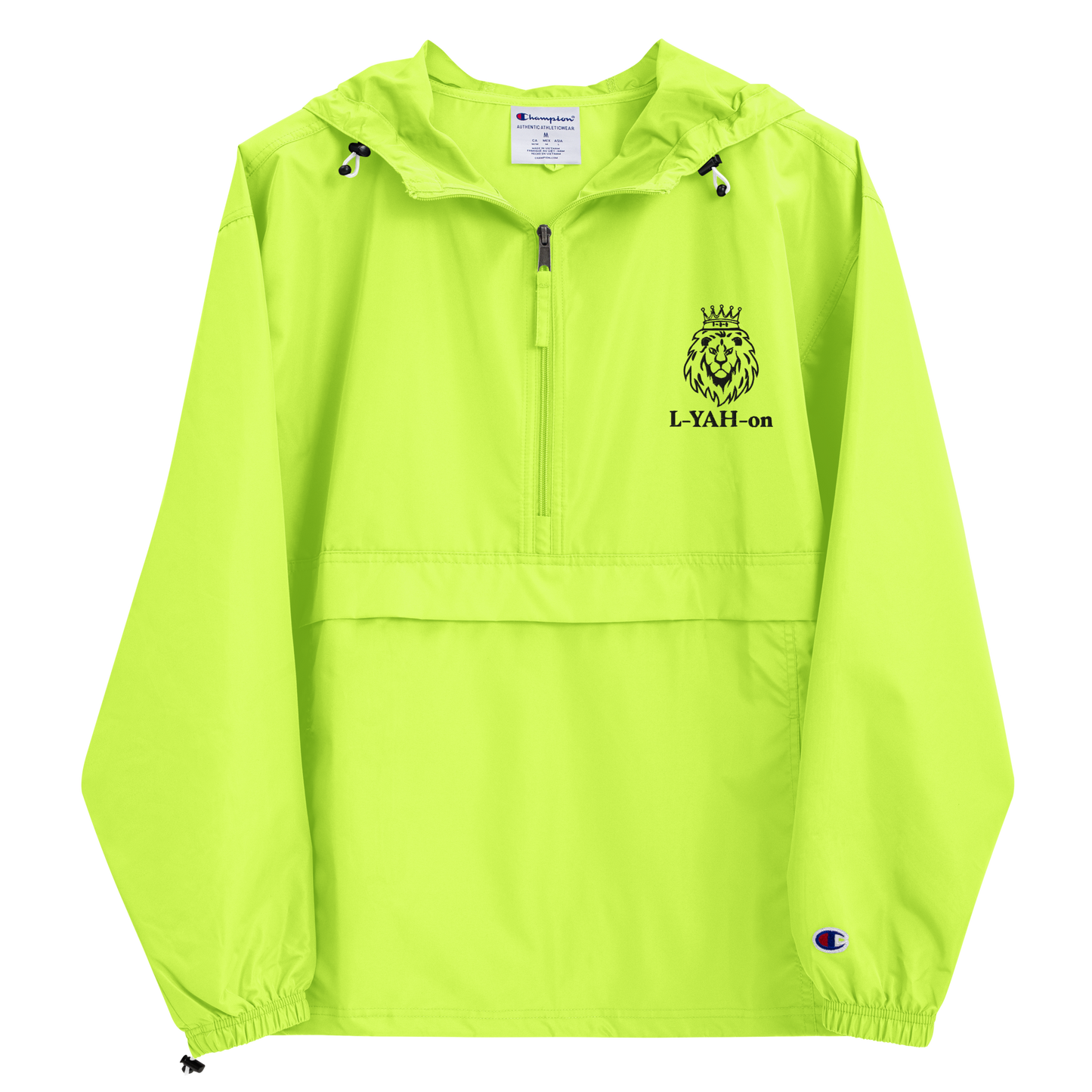 L-YAH-on Embroidered Champion Packable Jacket