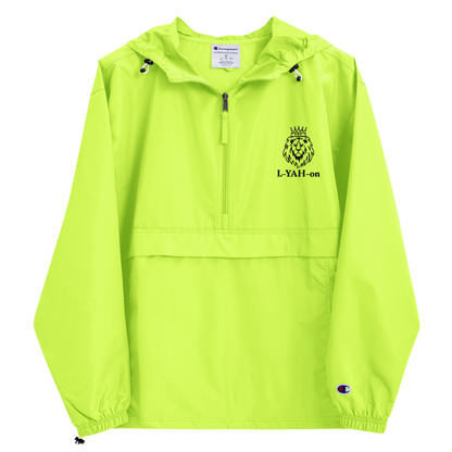 L-YAH-on Embroidered Champion Packable Jacket