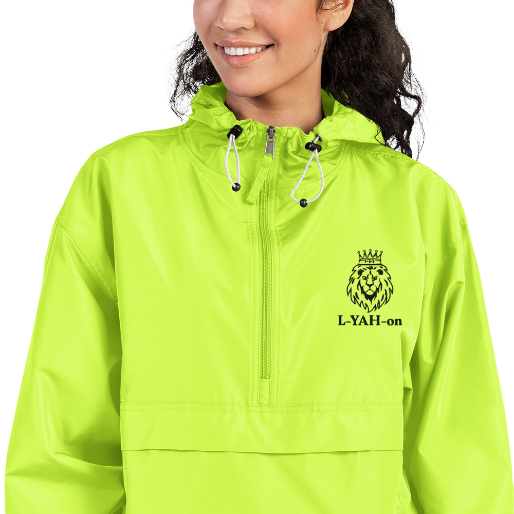 L-YAH-on Embroidered Champion Packable Jacket