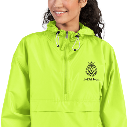 L-YAH-on Embroidered Champion Packable Jacket