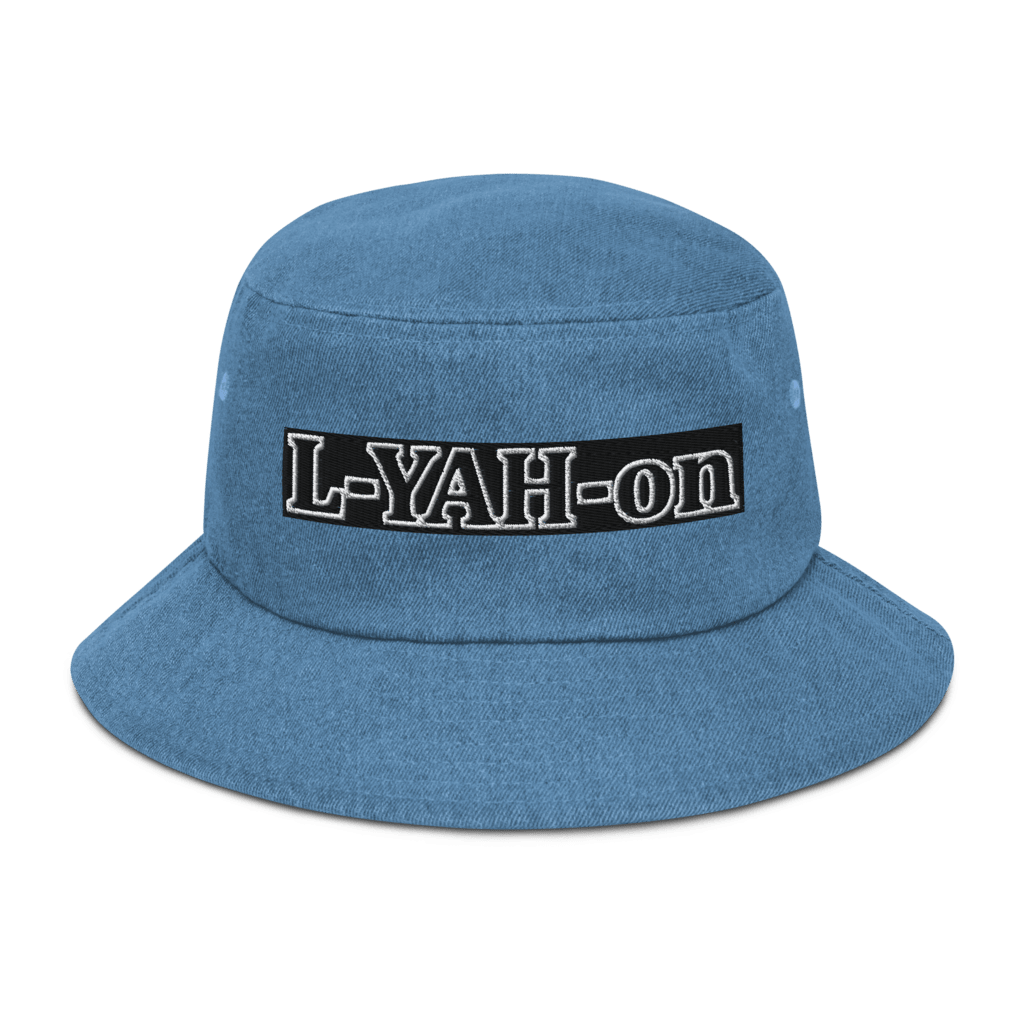 A blue denim bucket hat - inspirational accessories - faith-based online store