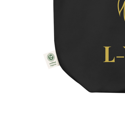 Black Tote bag Certified organic