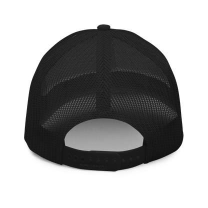A black trucker cap with the text 'L-YAH-on forever' embroidered -  faith-inspired fashion