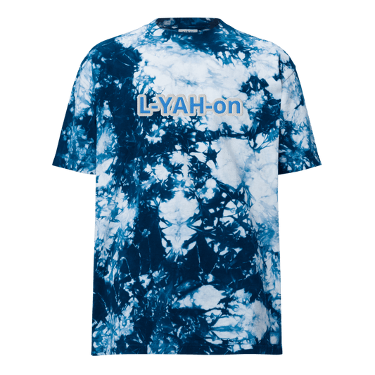 blue tie-dye t-shirt