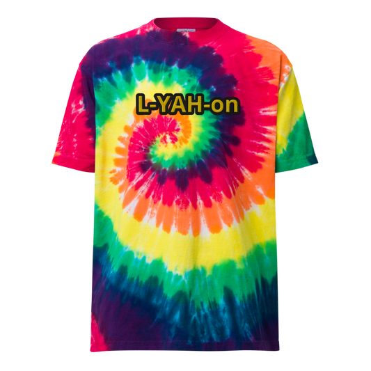 L-YAH-on camiseta extragrande con efecto tie-dye