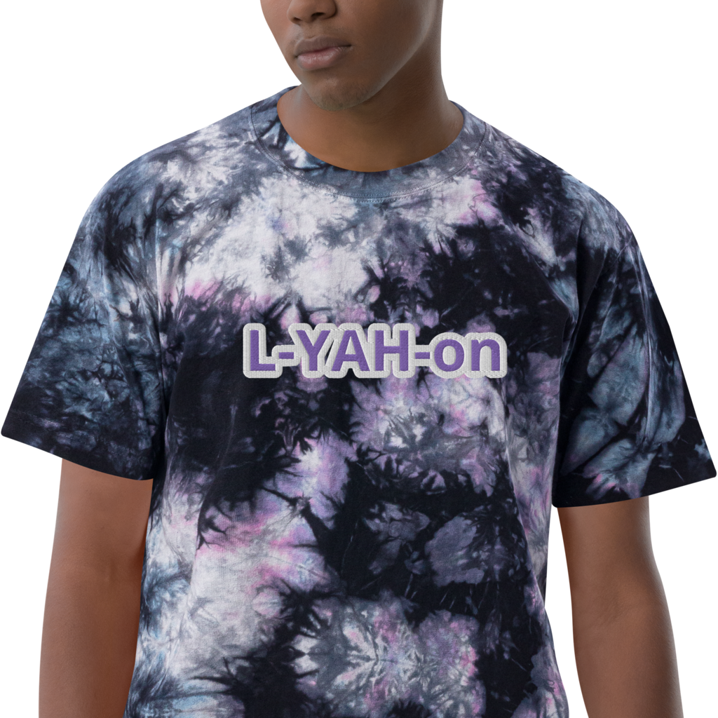 T-shirt oversize teint par nœuds L-YAH-on