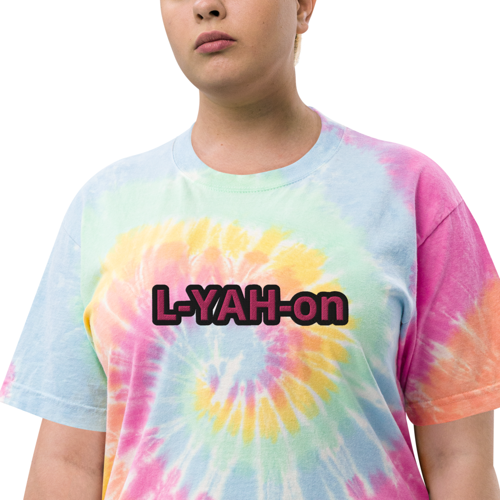 T-shirt oversize teint par nœuds L-YAH-on