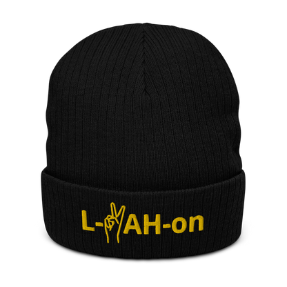 Gorro con vuelta reciclado L-YAH-on & Peace
