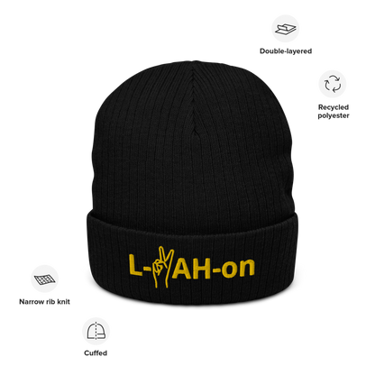 Gorro con vuelta reciclado L-YAH-on & Peace
