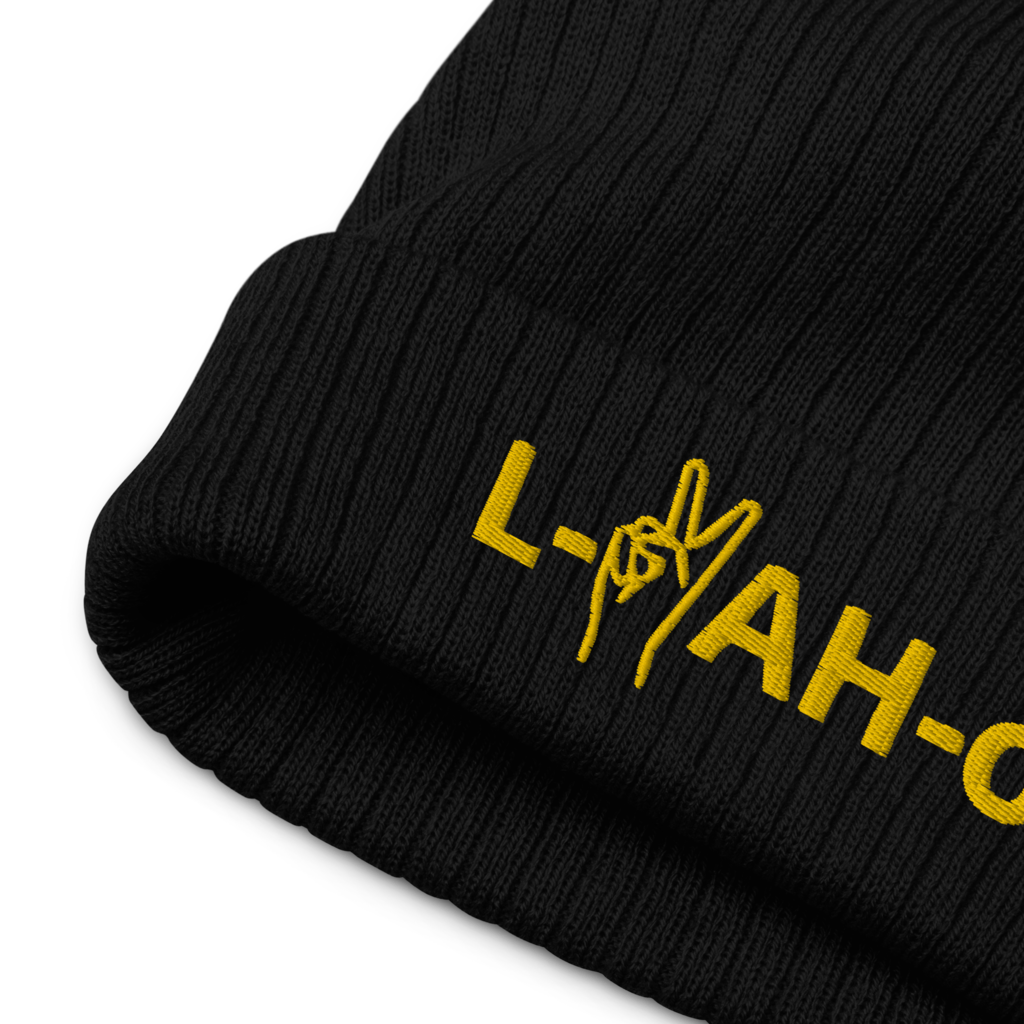 Gorro con vuelta reciclado L-YAH-on & Peace