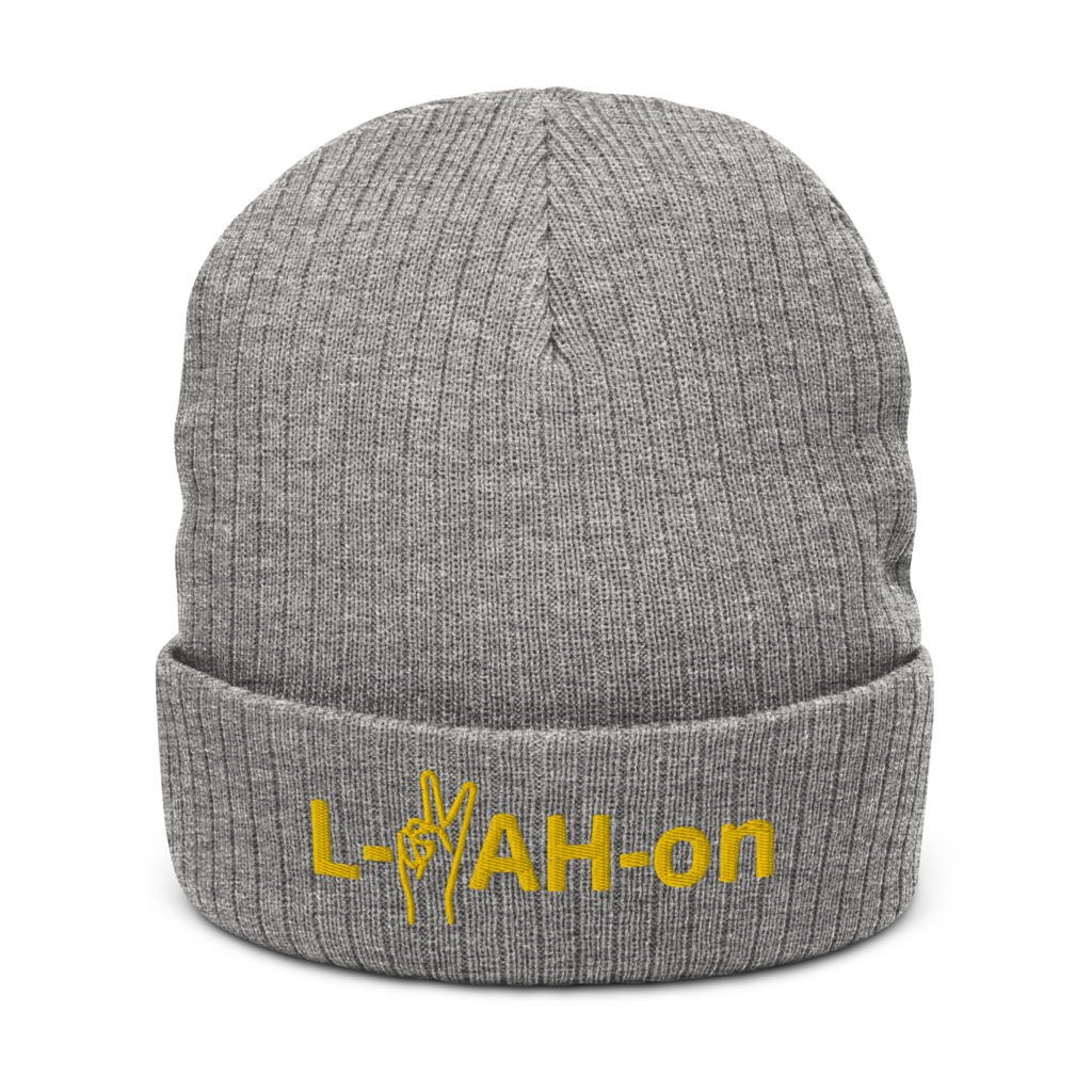 Gorro con vuelta reciclado L-YAH-on & Peace