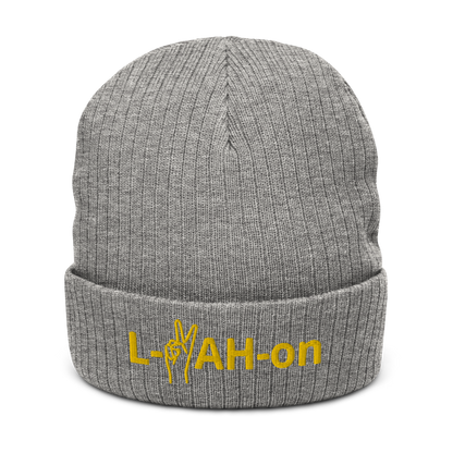 Gorro con vuelta reciclado L-YAH-on & Peace