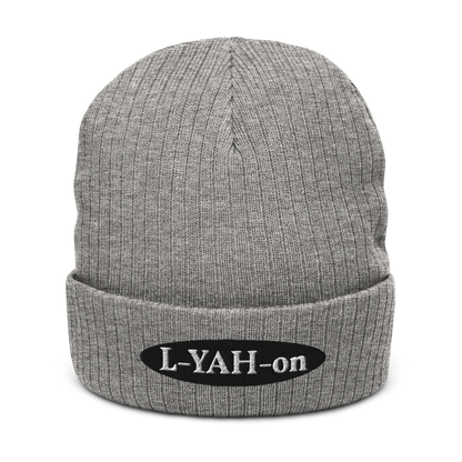 L-YAH-on Otoño 2022 Gorro de punto acanalado