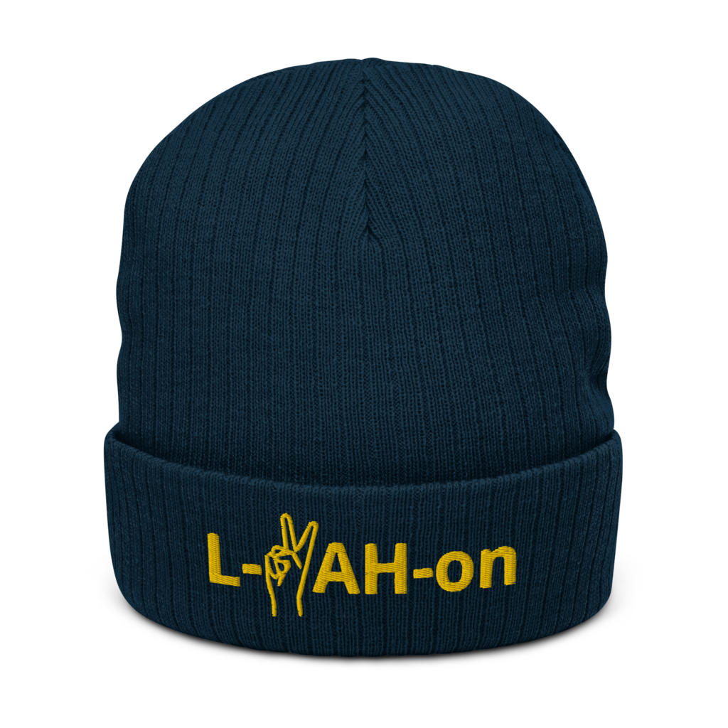 Gorro con vuelta reciclado L-YAH-on & Peace