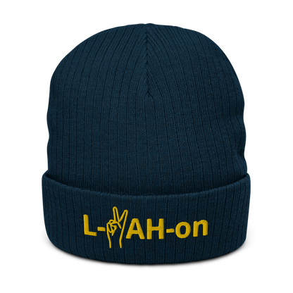 Gorro con vuelta reciclado L-YAH-on & Peace