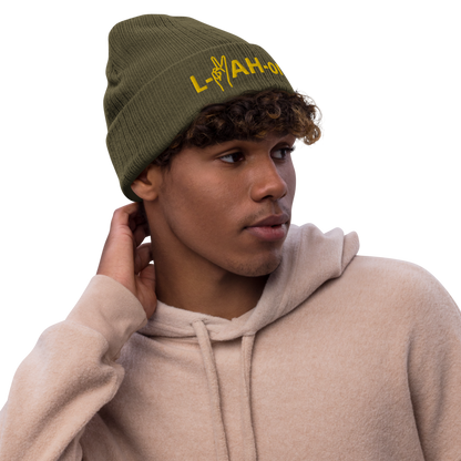Gorro con vuelta reciclado L-YAH-on & Peace