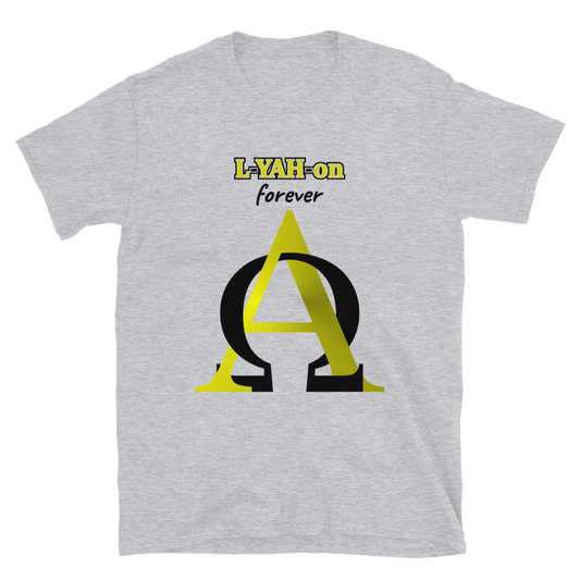 Camiseta L-YAH-on forever &amp; Alpha Omega