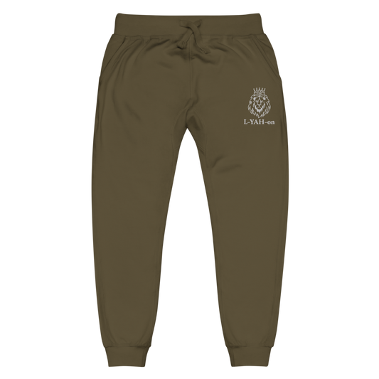 Pantalones de chándal bordados clásicos L-YAH-on