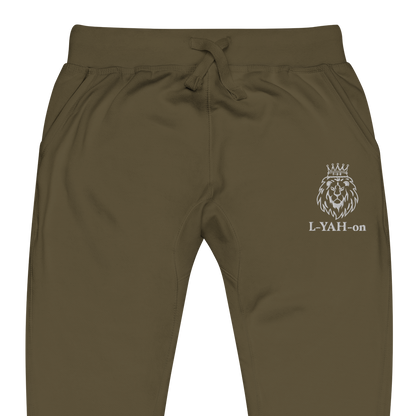 Pantalon de survêtement brodé classique L-YAH-on