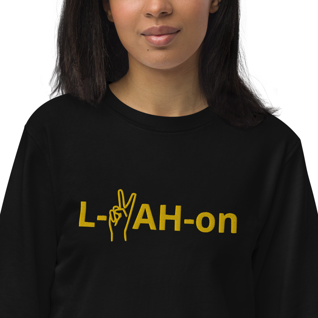 Sweat-shirt écologique L-YAH-on & Peace