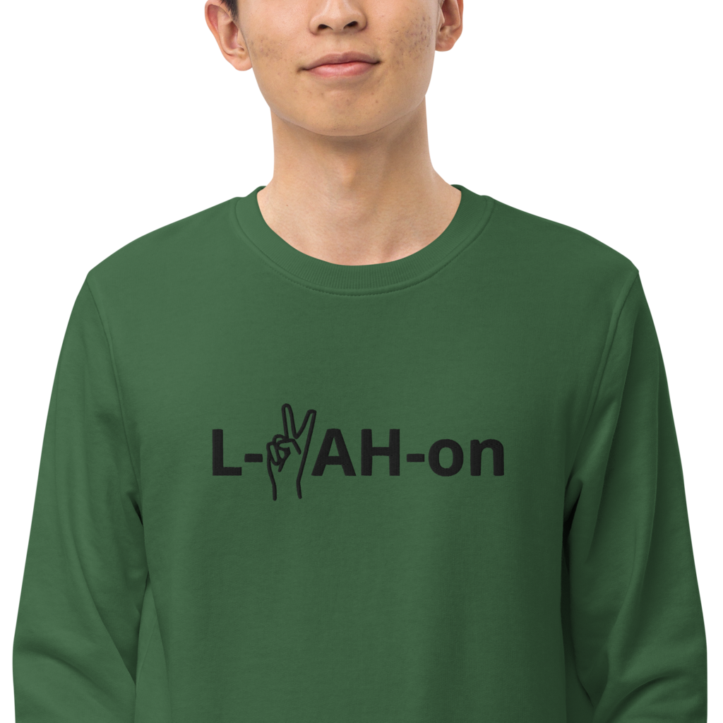 Sweat-shirt écologique L-YAH-on & Peace