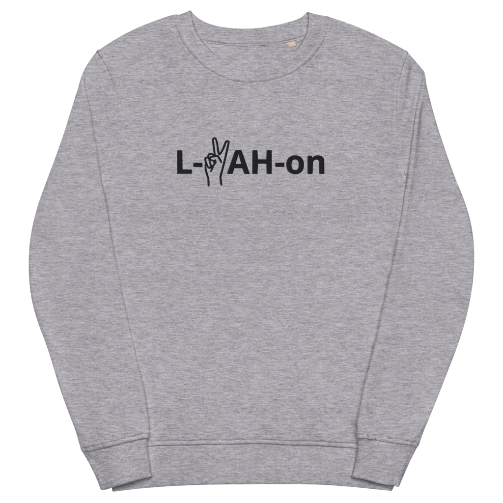 Sweat-shirt écologique L-YAH-on & Peace