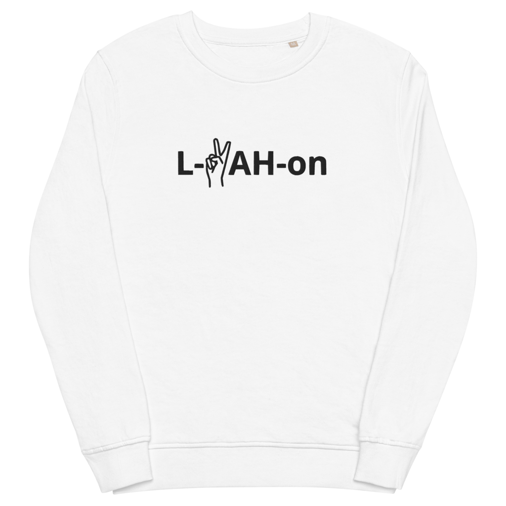 Sweat-shirt écologique L-YAH-on & Peace