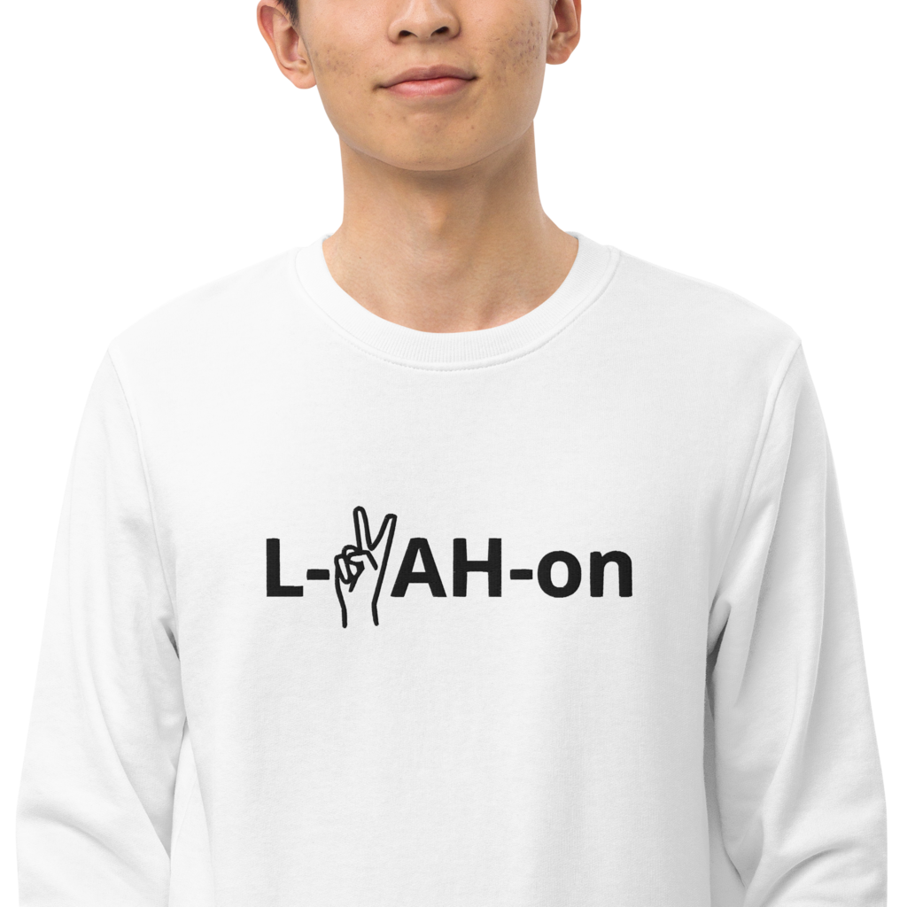 Sweat-shirt écologique L-YAH-on & Peace