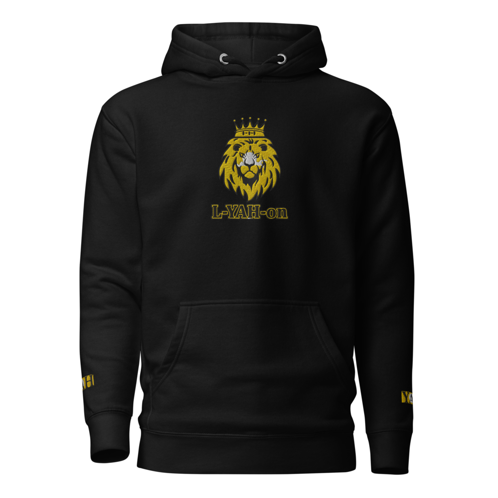 Sweat à capuche premium unisexe brodé L-YAH-on