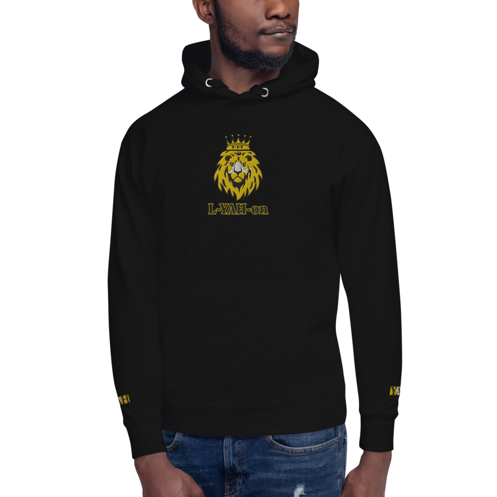 Sweat à capuche premium unisexe brodé L-YAH-on