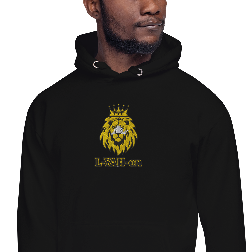 Sweat à capuche premium unisexe brodé L-YAH-on