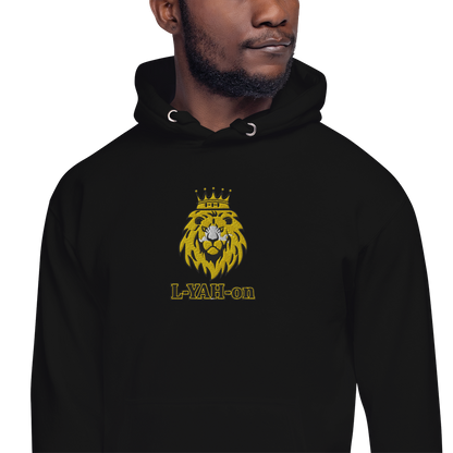 Sweat à capuche premium unisexe brodé L-YAH-on