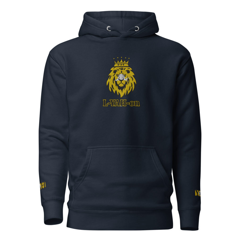 Sweat à capuche premium unisexe brodé L-YAH-on