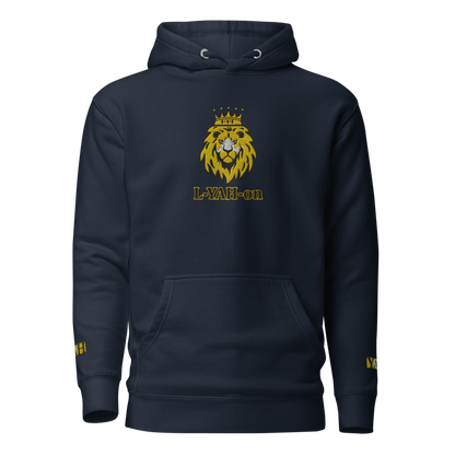 Sweat à capuche premium unisexe brodé L-YAH-on