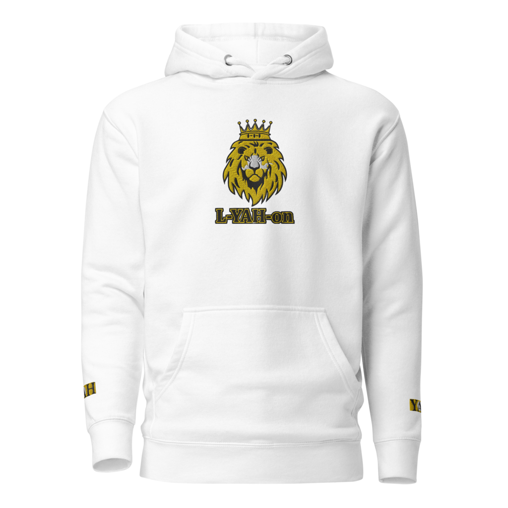 Sweat à capuche premium unisexe brodé L-YAH-on