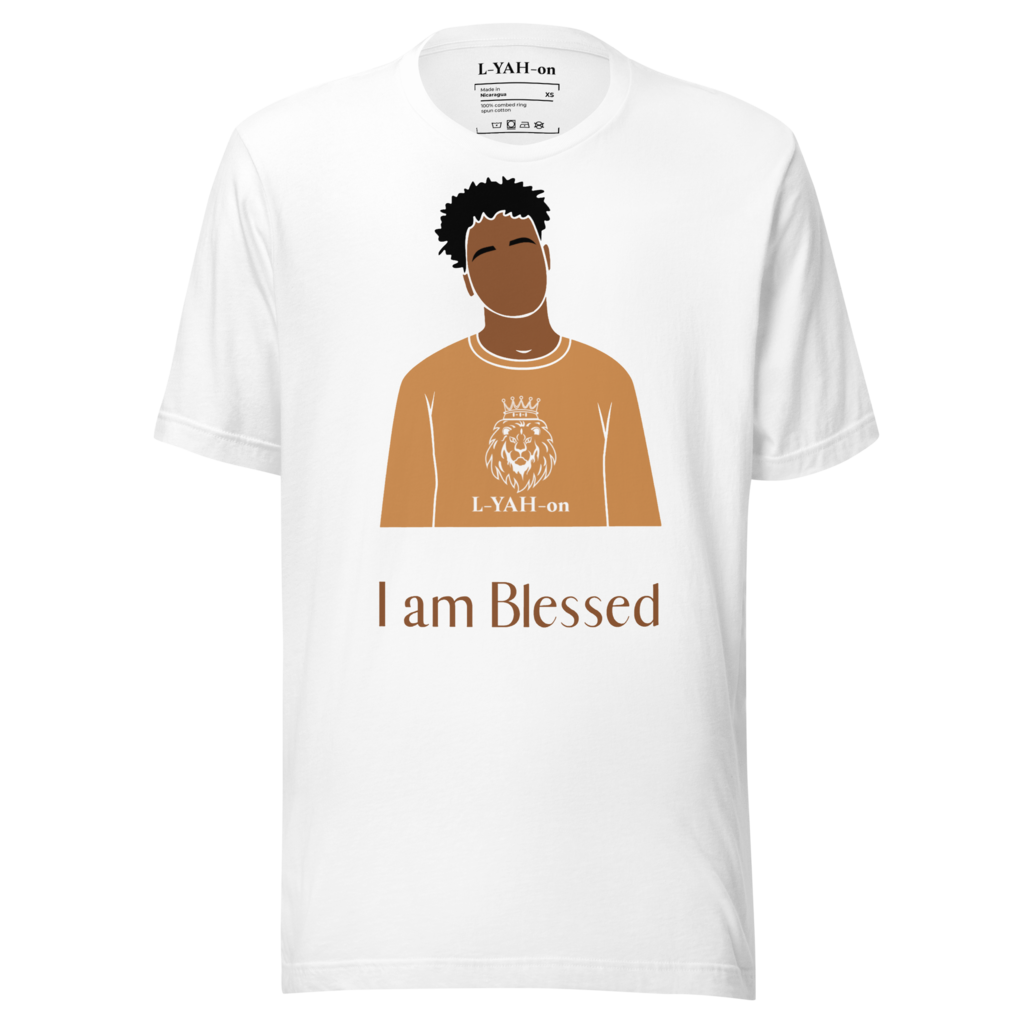 L-YAH-on "I am Blessed" Estilo de camiseta #5 para hombres
