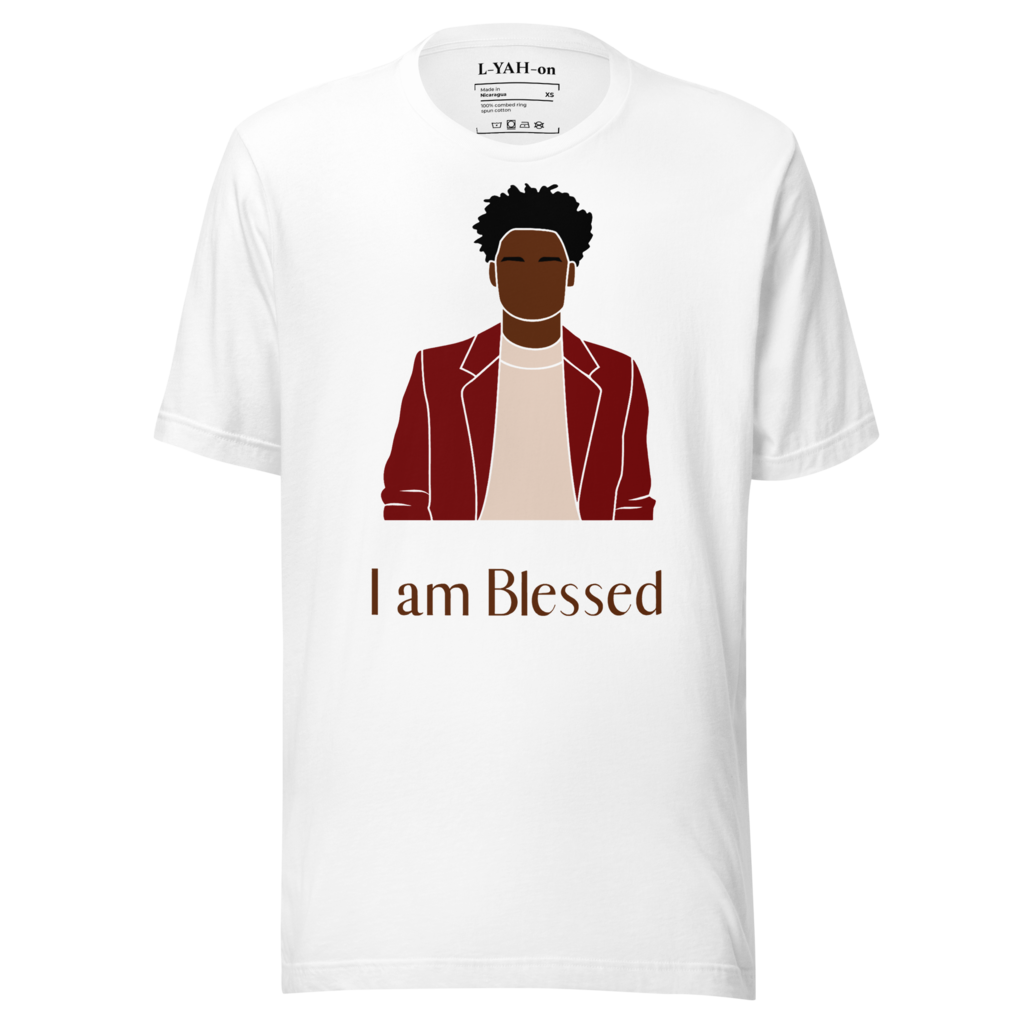 L-YAH-on "I am Blessed" Estilo de camiseta #3 para hombres