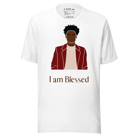 L-YAH-on "I am Blessed" Estilo de camiseta #3 para hombres