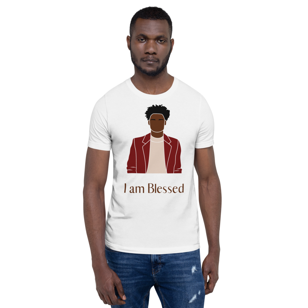 L-YAH-on "I am Blessed" T-Shirt Style #3 for Men