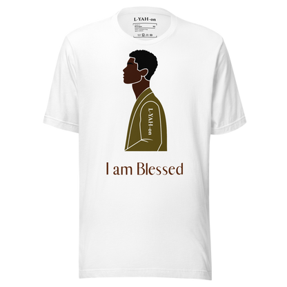 L-YAH-on "I am Blessed" T-Shirt Style #2 for Men