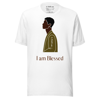 L-YAH-on "I am Blessed" Estilo de camiseta #2 para hombres