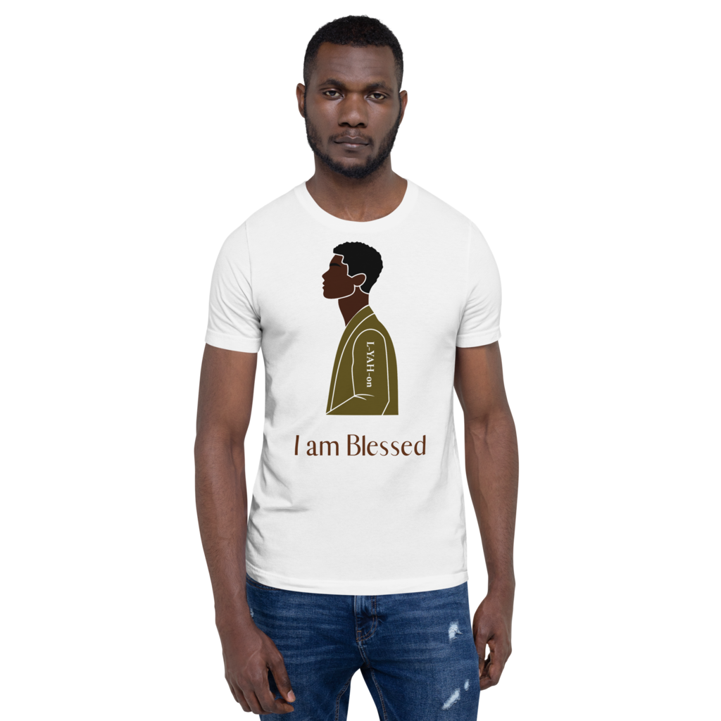 L-YAH-on "I am Blessed" T-Shirt Style #2 for Men
