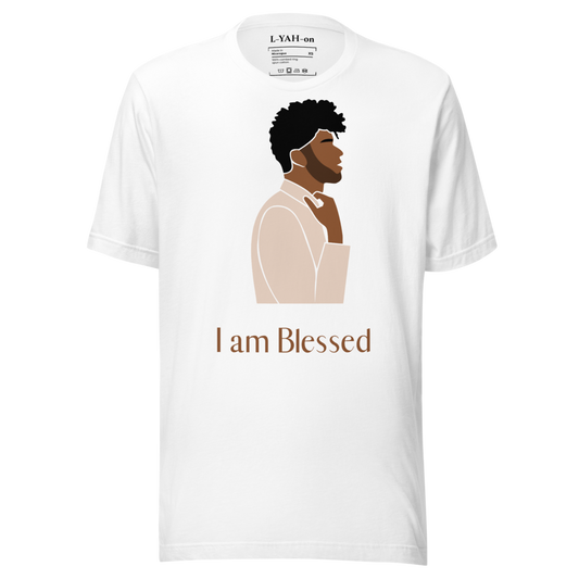 L-YAH-on "I am Blessed" T-Shirt Style #1 for Men